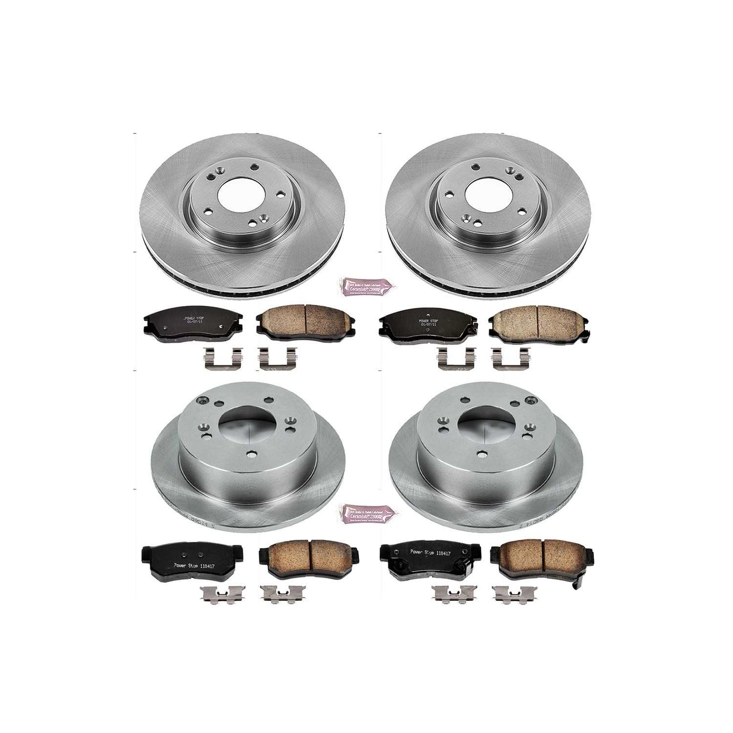 PowerStop Power Stop 03-05 Hyundai XG350 Front & Rear Autospecialty Brake Kit KOE4450