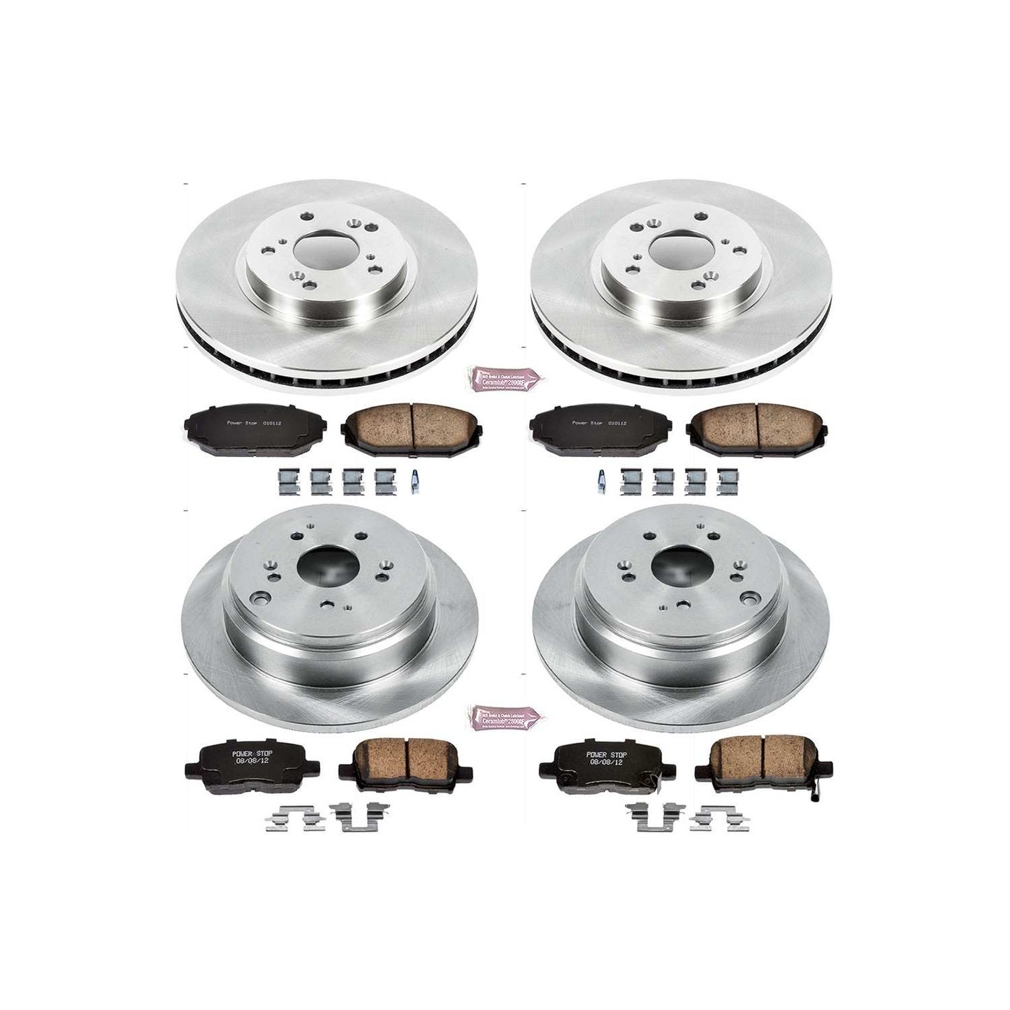 PowerStop Power Stop 02-04 Honda Odyssey Front & Rear Autospecialty Brake Kit KOE4459