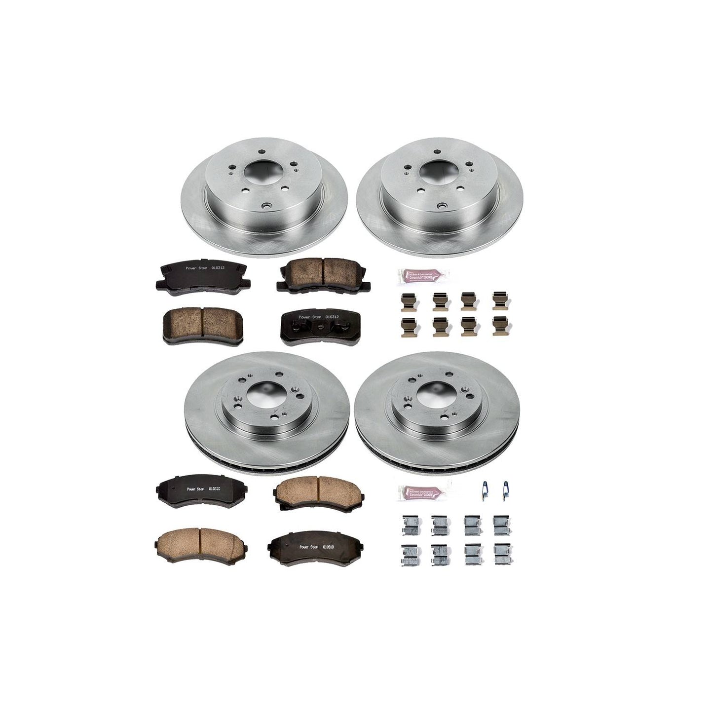 PowerStop Power Stop 04-11 Mitsubishi Endeavor Front & Rear Autospecialty Brake Kit KOE4461