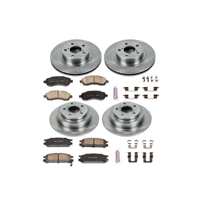 PowerStop Power Stop 97-99 Subaru Legacy Front & Rear Autospecialty Brake Kit KOE446