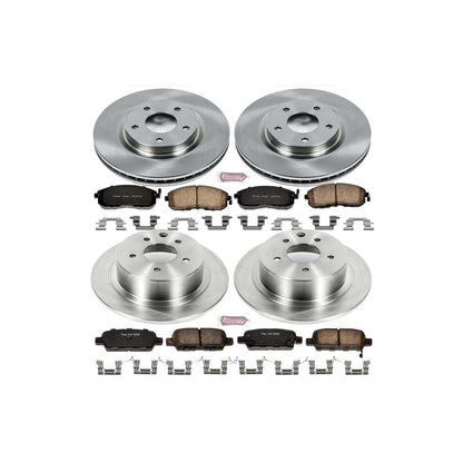 PowerStop Power Stop 07-12 Nissan Sentra Front & Rear Autospecialty Brake Kit KOE4475