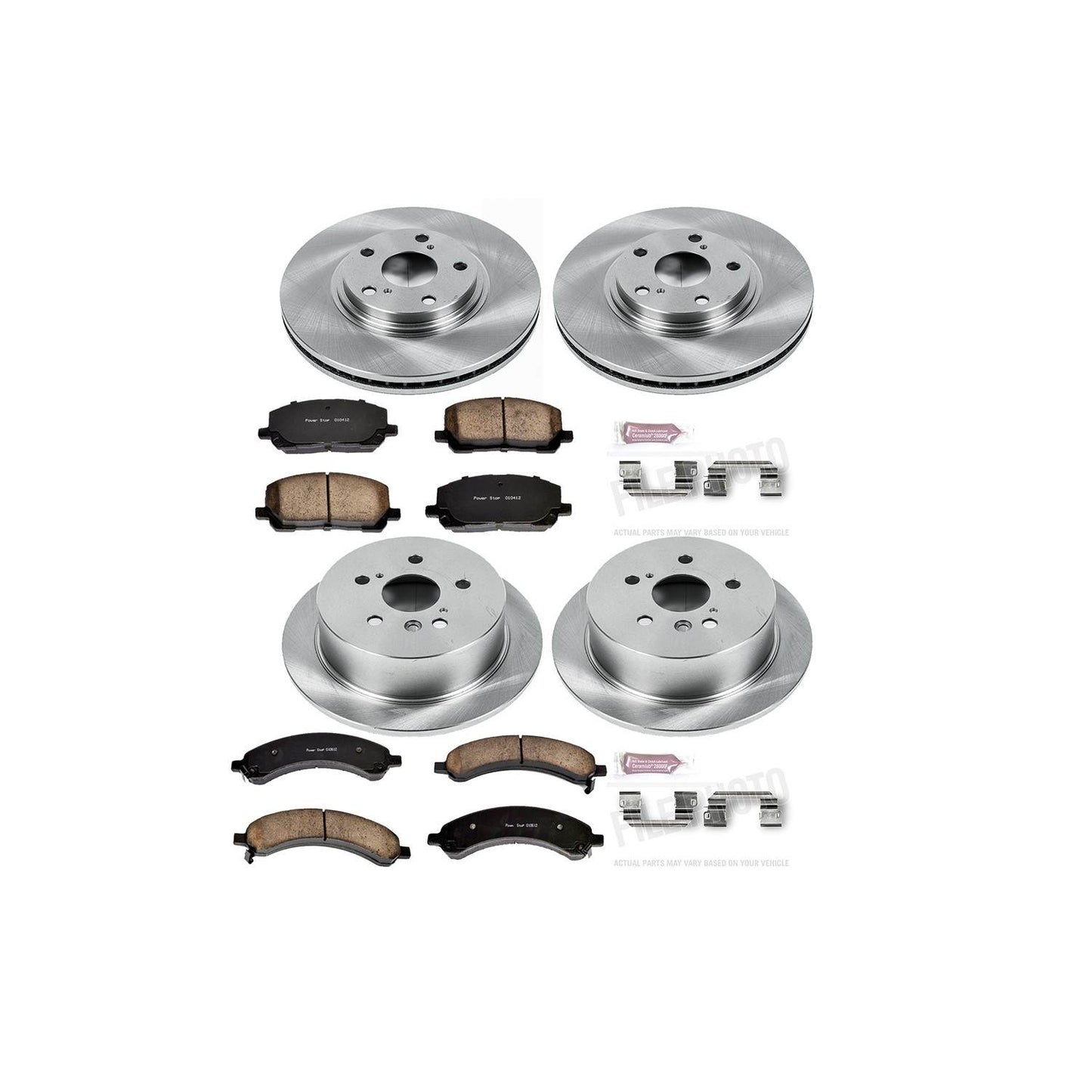 PowerStop Power Stop 04-07 Toyota Highlander Front & Rear Autospecialty Brake Kit KOE4531