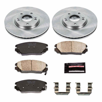 PowerStop Power Stop 06-10 Hyundai Sonata Front Autospecialty Brake Kit KOE4647