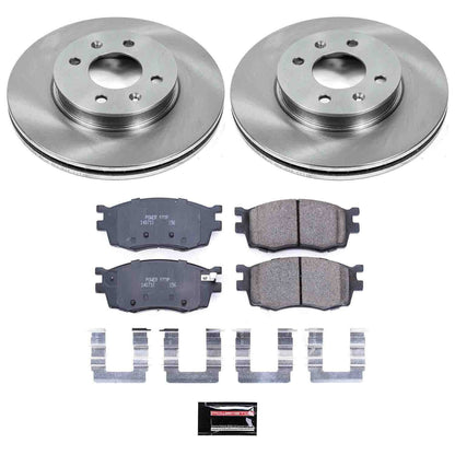 PowerStop Power Stop 06-11 Hyundai Accent Front Autospecialty Brake Kit KOE4652