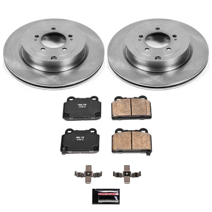 PowerStop Power Stop 08-15 Mitsubishi Lancer Rear Autospecialty Brake Kit KOE4741