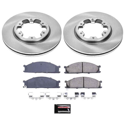 PowerStop Power Stop 86-94 Nissan D21 Front Autospecialty Brake Kit KOE4837