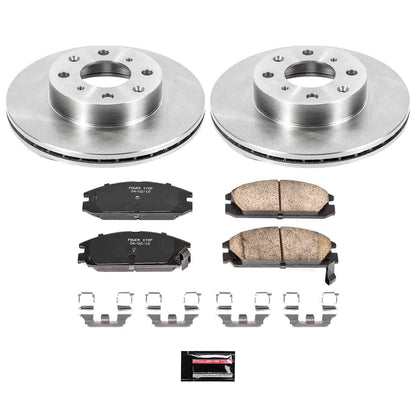 PowerStop Power Stop 88-89 Honda Accord Front Autospecialty Brake Kit KOE4839