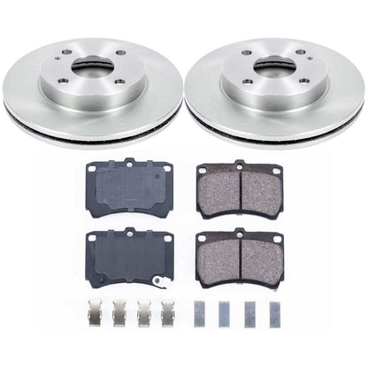 PowerStop Power Stop 91-96 Ford Escort Front Autospecialty Brake Kit KOE4933