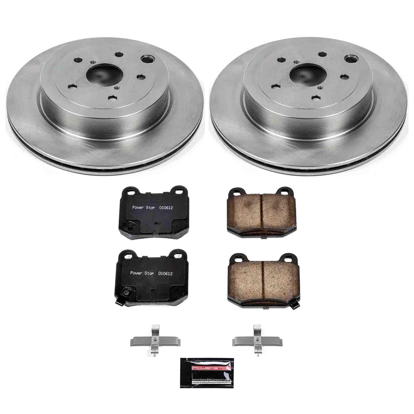 PowerStop Power Stop 08-14 Subaru Impreza Rear Autospecialty Brake Kit KOE5305