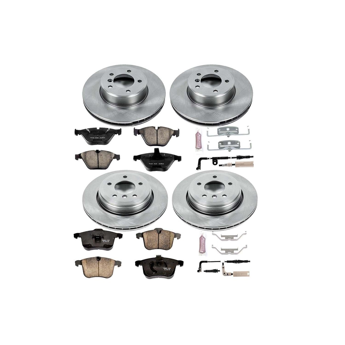 PowerStop Power Stop 04-06 BMW 525i Front & Rear Autospecialty Brake Kit KOE5360