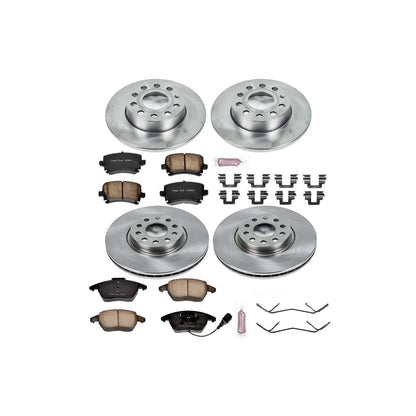 PowerStop Power Stop 2008 Audi A3 Front & Rear Autospecialty Brake Kit KOE5363