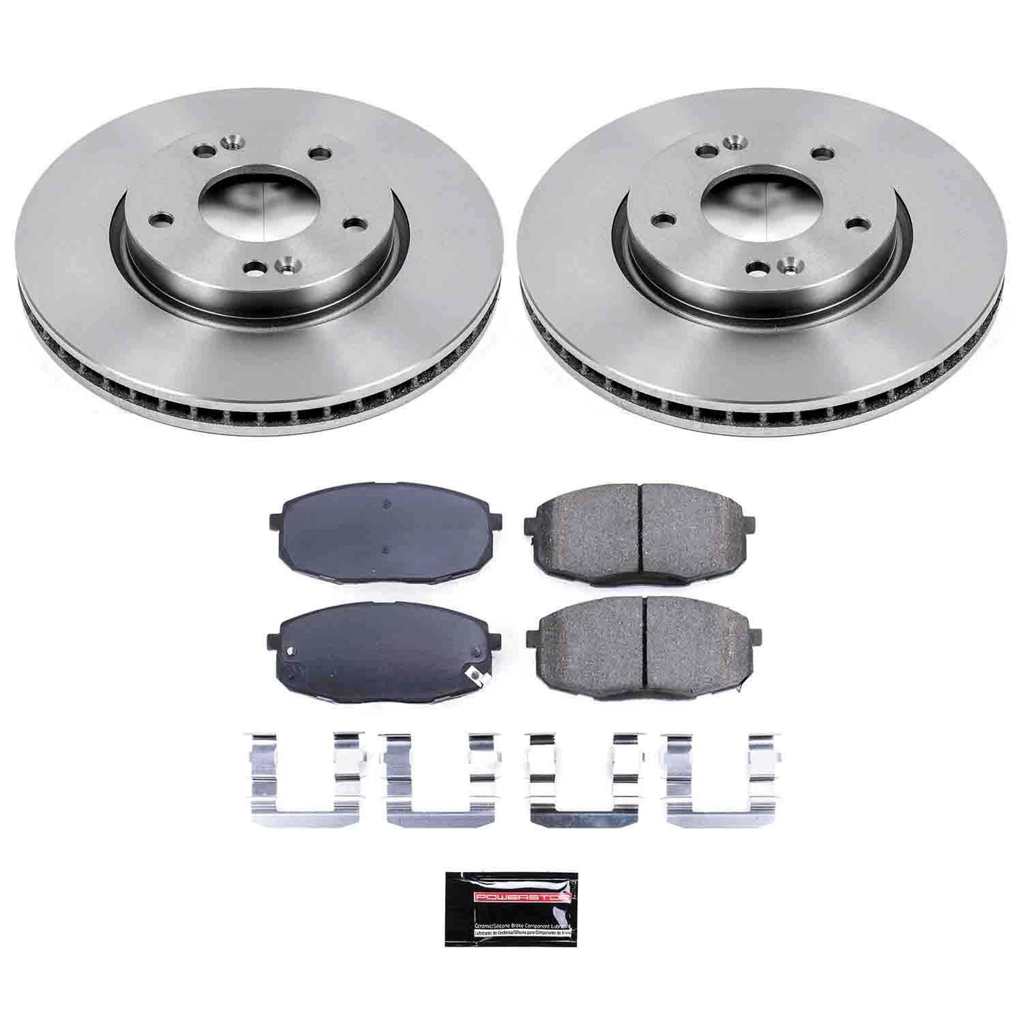 PowerStop Power Stop 09-12 Hyundai Elantra Front Autospecialty Brake Kit KOE5366