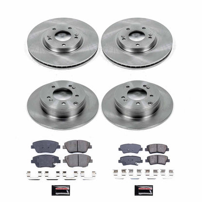 PowerStop Power Stop 10-15 Hyundai Sonata Front & Rear Autospecialty Brake Kit KOE5376