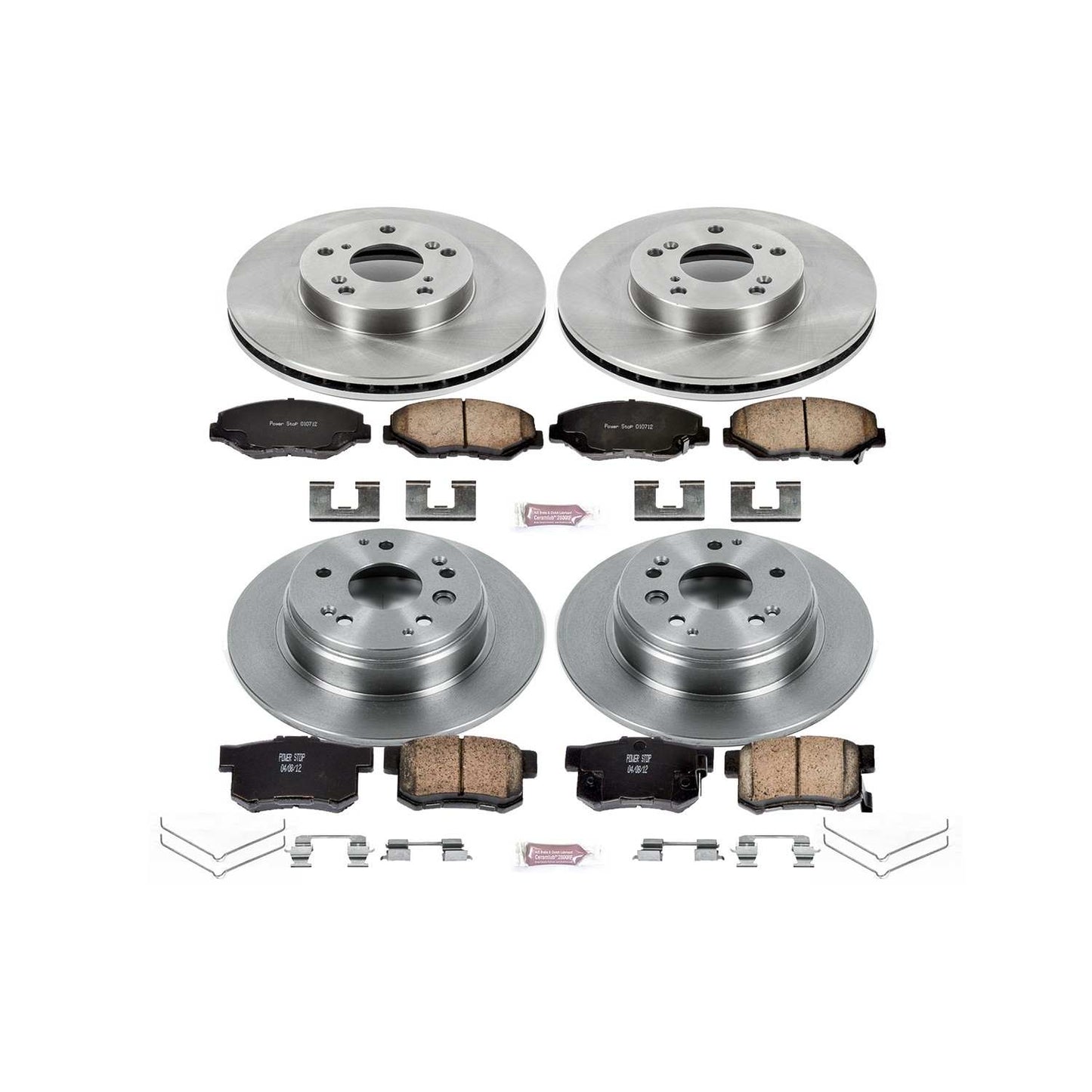 PowerStop Power Stop 03-11 Honda Element Front & Rear Autospecialty Brake Kit KOE5389