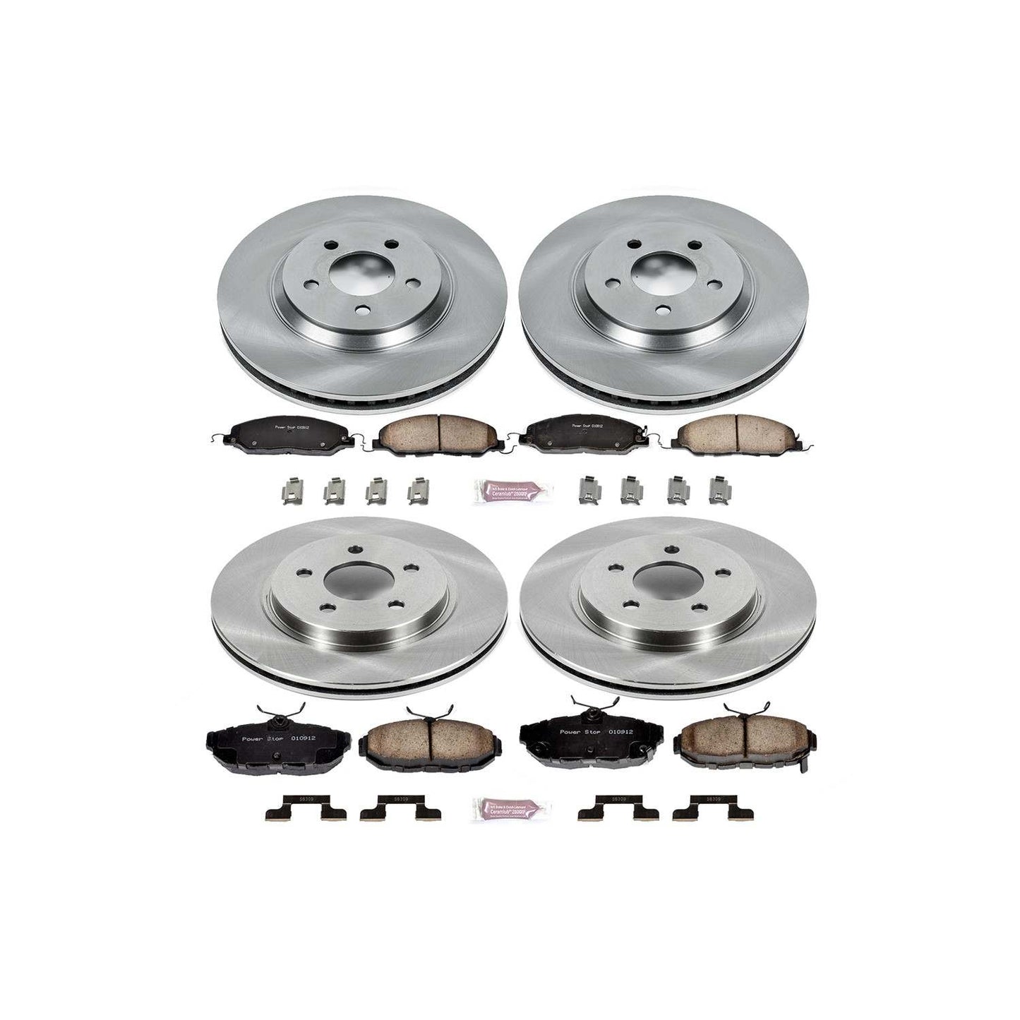 PowerStop Power Stop 11-14 Ford Mustang Front & Rear Autospecialty Brake Kit KOE5450