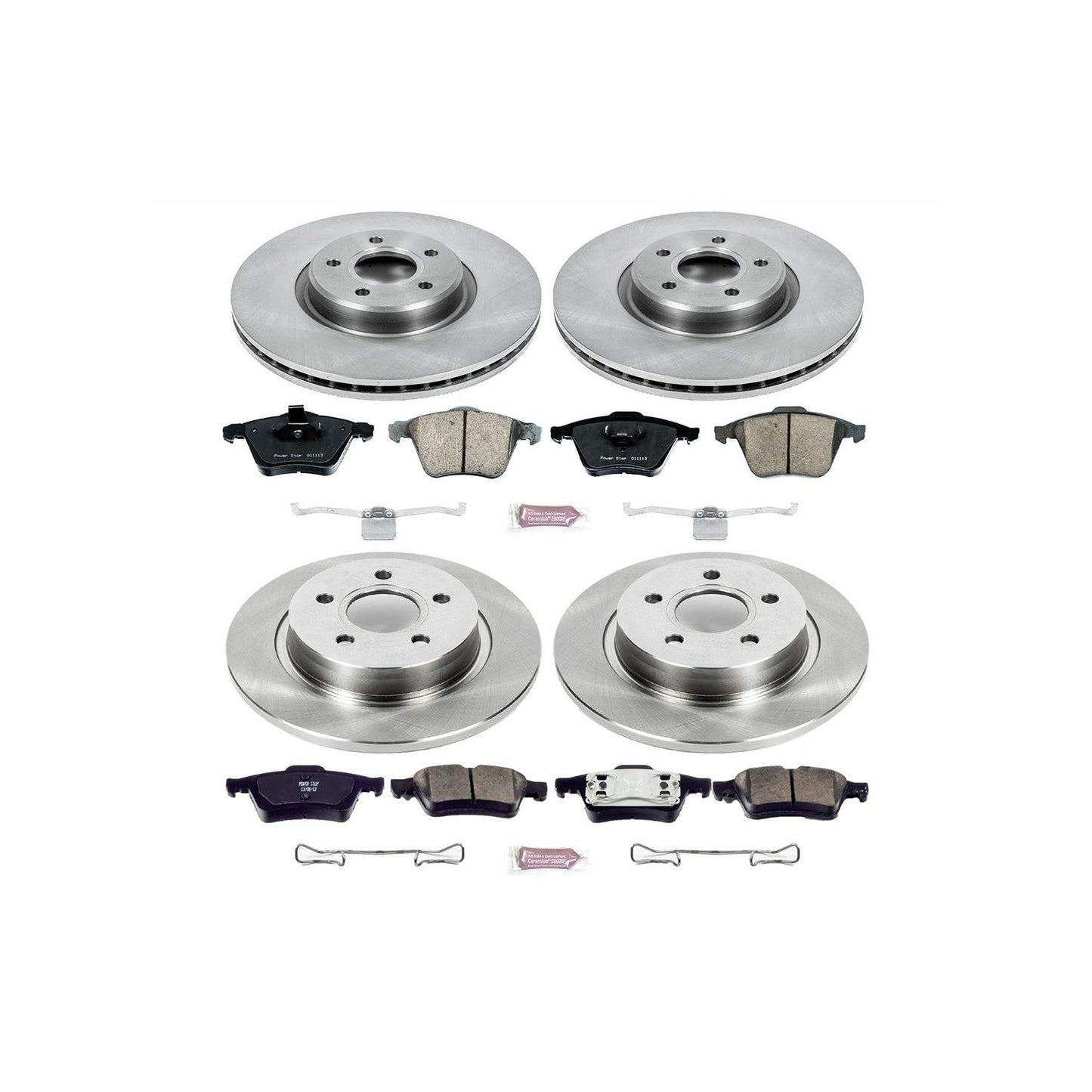 PowerStop Power Stop 04-05 Volvo S40 Front & Rear Autospecialty Brake Kit KOE5470