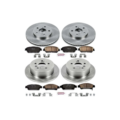 PowerStop Power Stop 04-10 Toyota Sienna Front & Rear Autospecialty Brake Kit KOE5476
