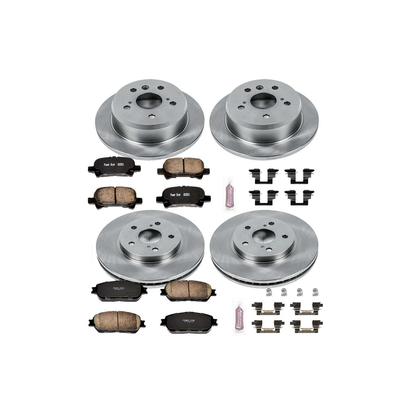 PowerStop Power Stop 05-07 Toyota Avalon Front & Rear Autospecialty Brake Kit KOE5482