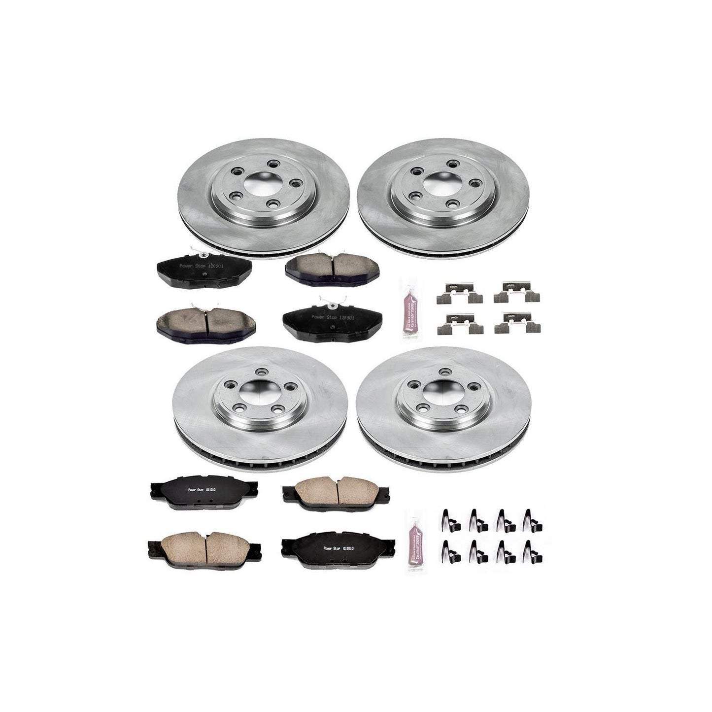 PowerStop Power Stop 2005 Jaguar S-Type Front & Rear Autospecialty Brake Kit KOE5506