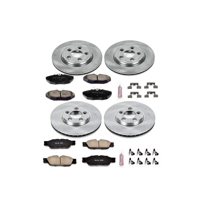 PowerStop Power Stop 2005 Jaguar S-Type Front & Rear Autospecialty Brake Kit KOE5506