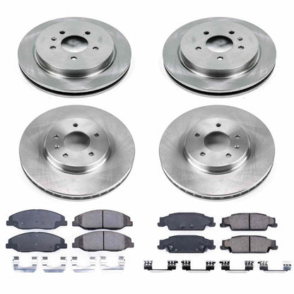 PowerStop Power Stop 09-11 Cadillac STS Front & Rear Autospecialty Brake Kit KOE5539