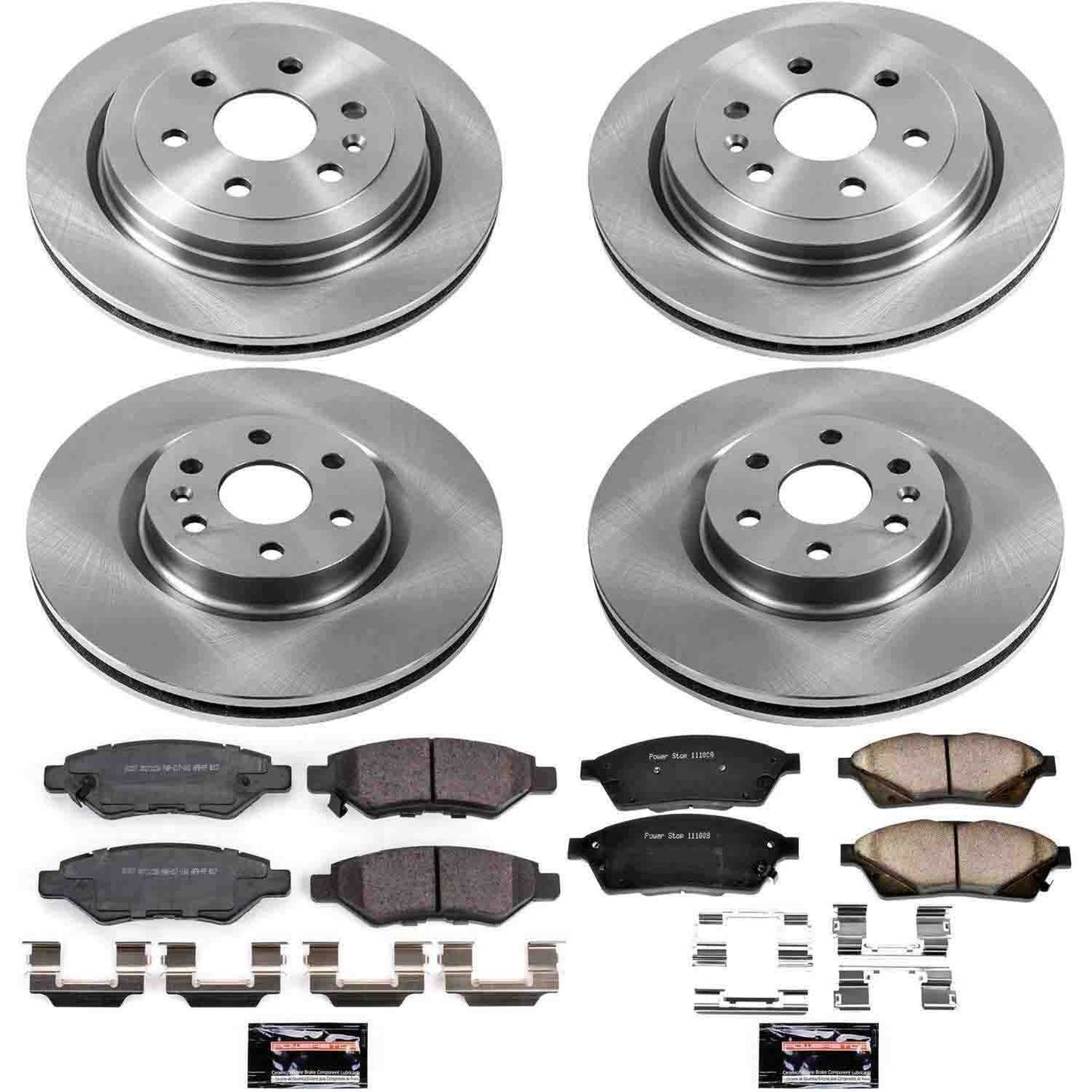 PowerStop Power Stop 10-16 Cadillac SRX Front & Rear Autospecialty Brake Kit KOE5546