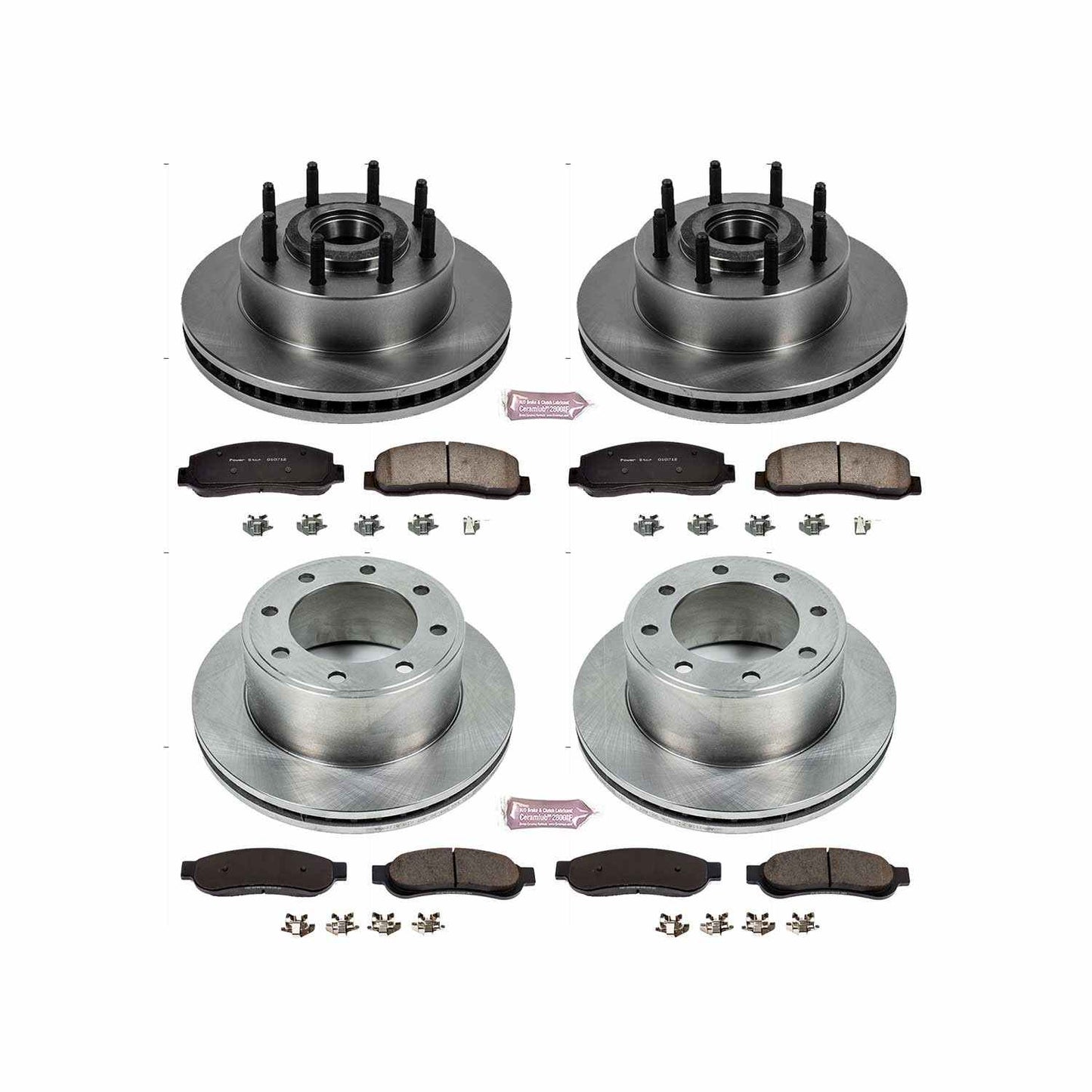 PowerStop Power Stop 07-08 Ford F-250 Super Duty Front & Rear Autospecialty Brake Kit KOE5586
