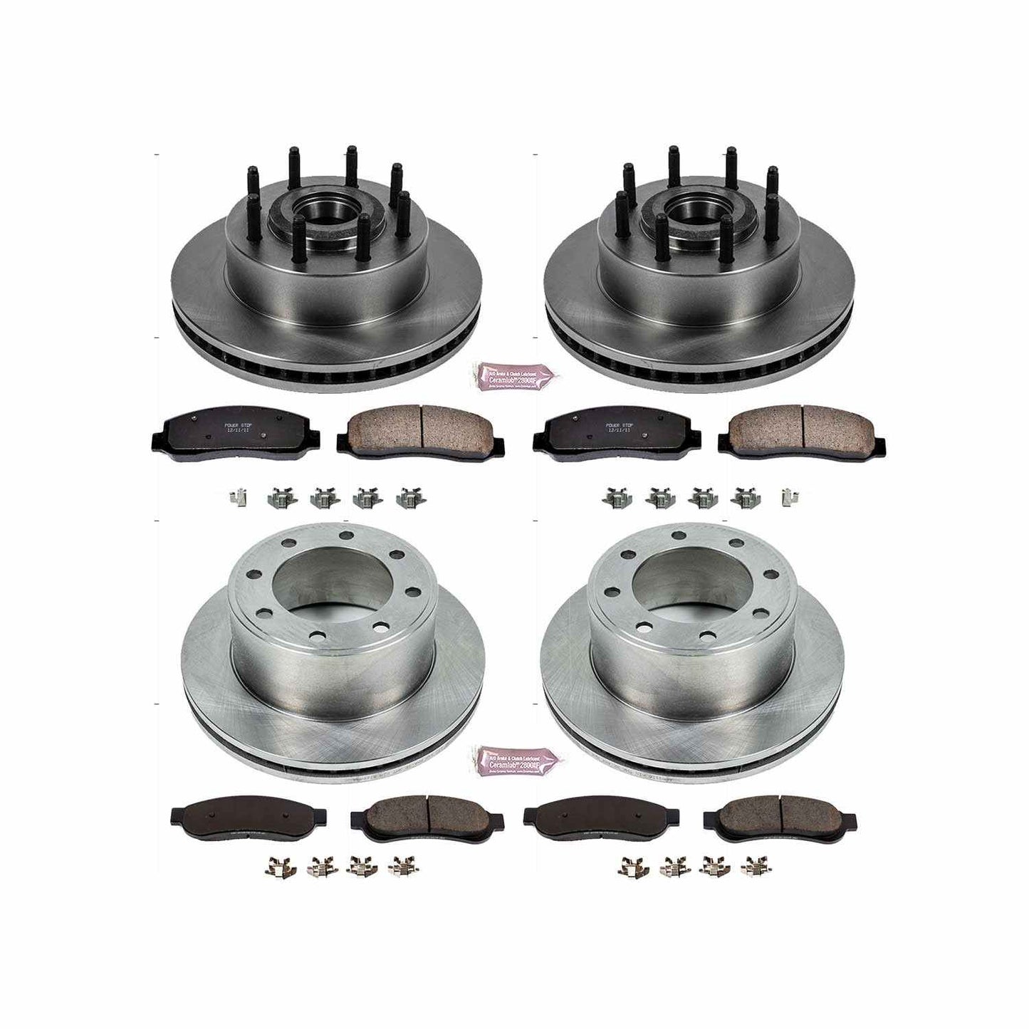 PowerStop Power Stop 09-10 Ford F-250 Super Duty Front & Rear Autospecialty Brake Kit KOE5589