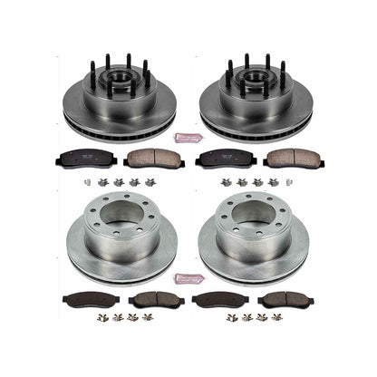 PowerStop Power Stop 09-10 Ford F-250 Super Duty Front & Rear Autospecialty Brake Kit KOE5589