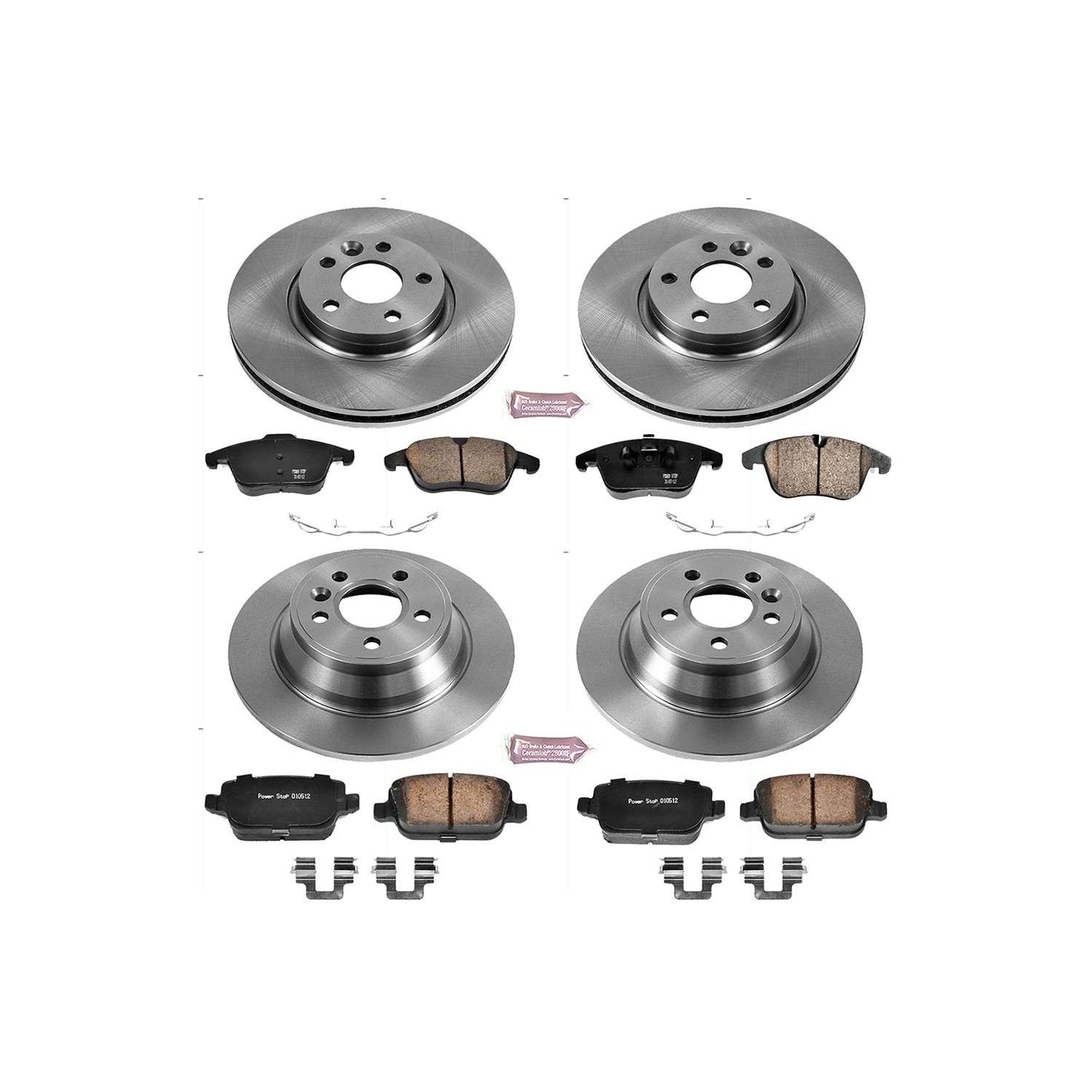 PowerStop Power Stop 07-11 Volvo S80 Front & Rear Autospecialty Brake Kit KOE5610