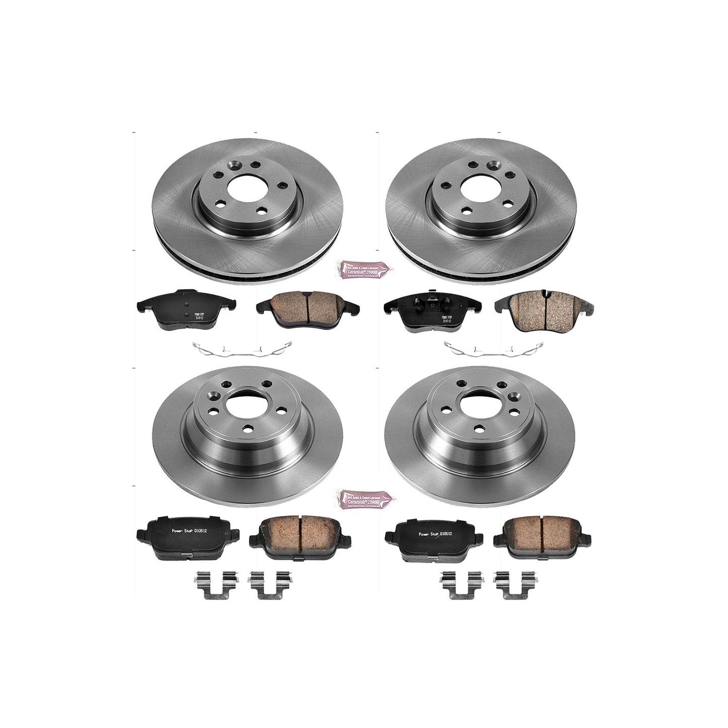 PowerStop Power Stop 07-11 Volvo S80 Front & Rear Autospecialty Brake Kit KOE5610