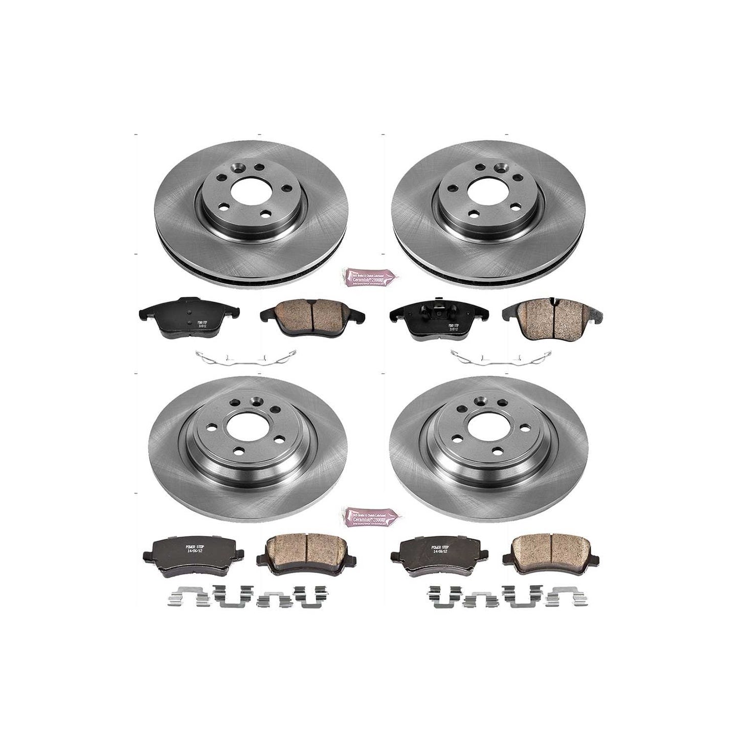 PowerStop Power Stop 11-14 Volvo S60 Front & Rear Autospecialty Brake Kit KOE5611