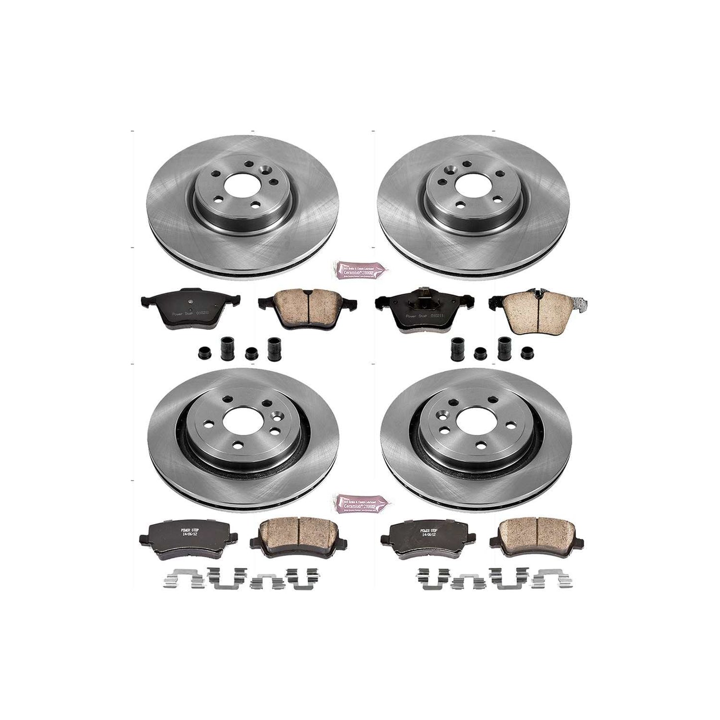 PowerStop Power Stop 13-14 Volvo S60 Front & Rear Autospecialty Brake Kit KOE5617