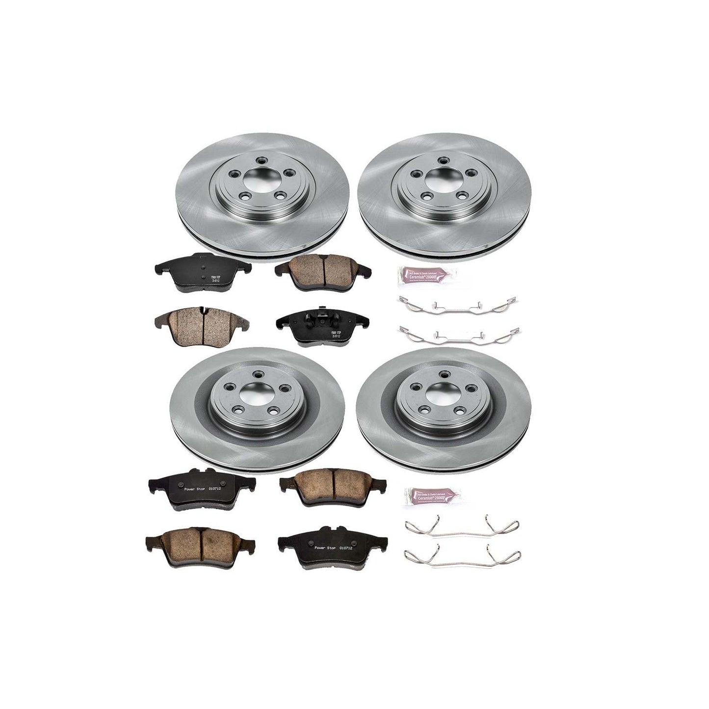 PowerStop Power Stop 06-08 Jaguar S-Type Front & Rear Autospecialty Brake Kit KOE5637