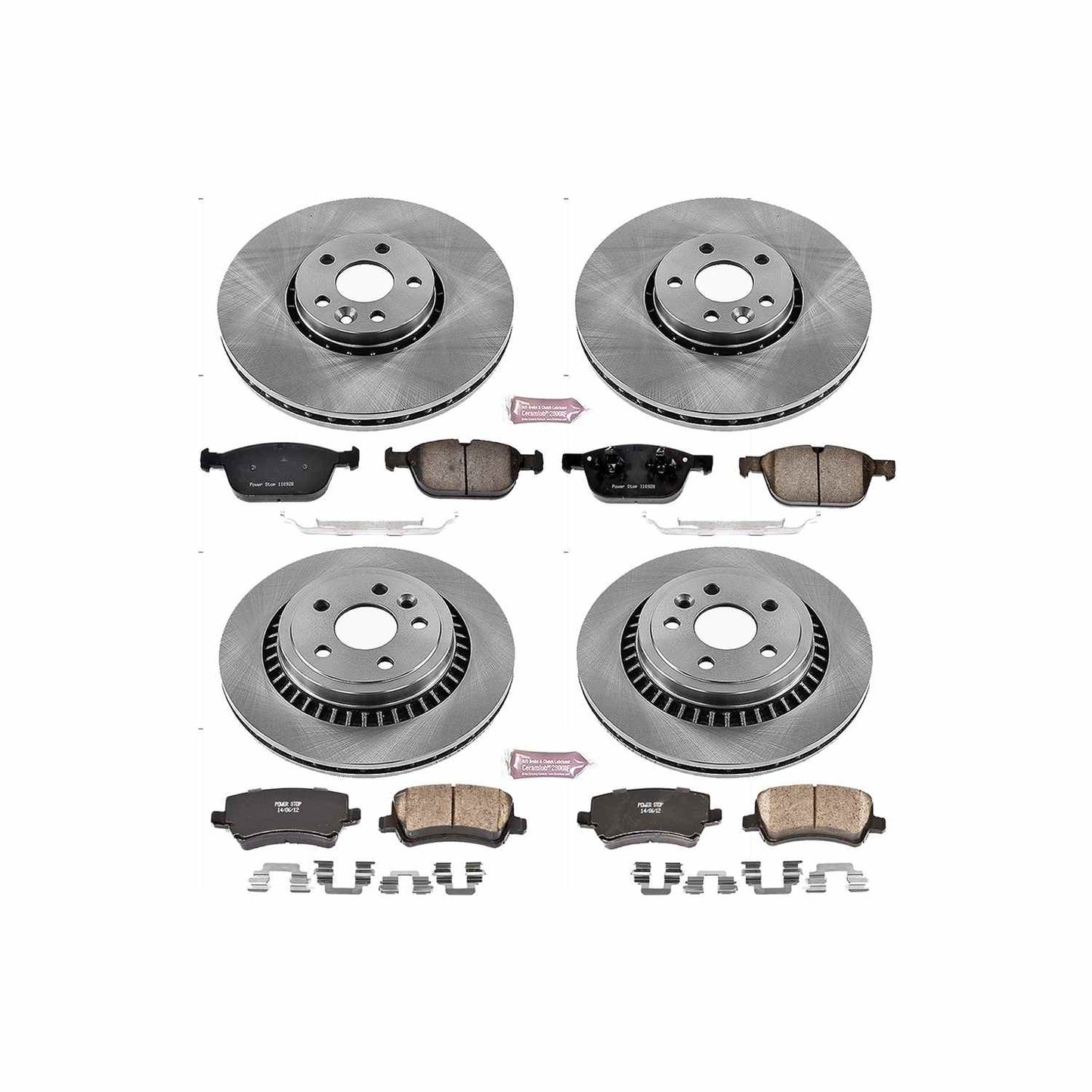PowerStop Power Stop 10-15 Volvo XC60 Front & Rear Autospecialty Brake Kit KOE5703