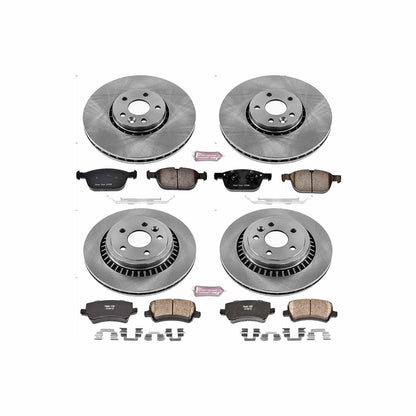 PowerStop Power Stop 10-15 Volvo XC60 Front & Rear Autospecialty Brake Kit KOE5703