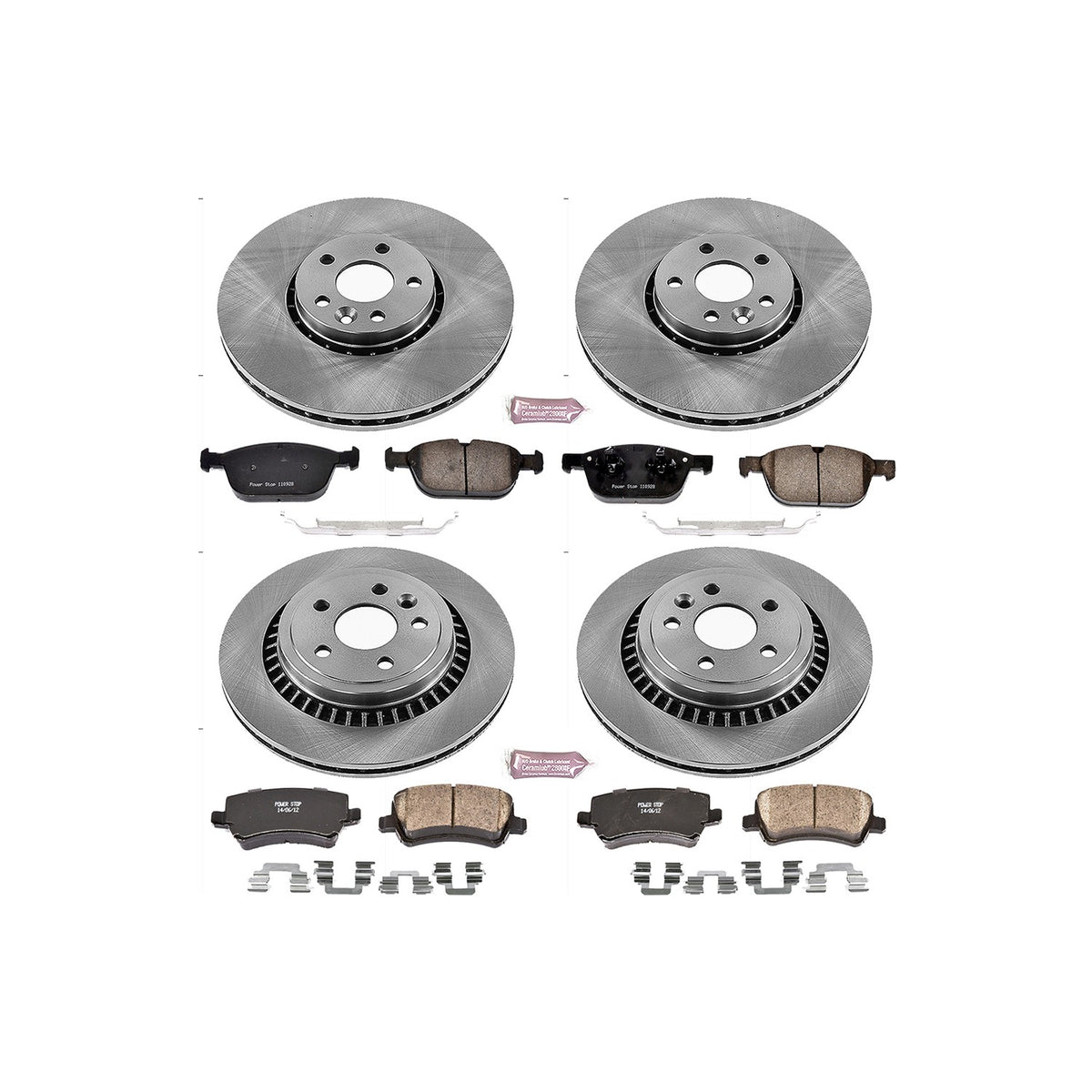 PowerStop Power Stop 10-15 Volvo XC60 Front & Rear Autospecialty Brake Kit KOE5703