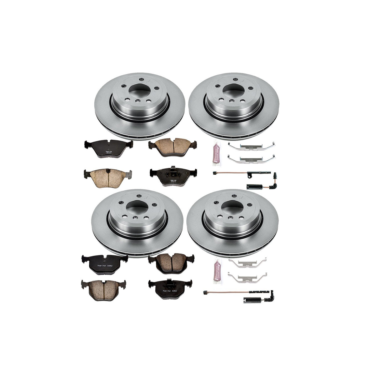 PowerStop Power Stop 04-10 BMW X3 Front & Rear Autospecialty Brake Kit KOE5737