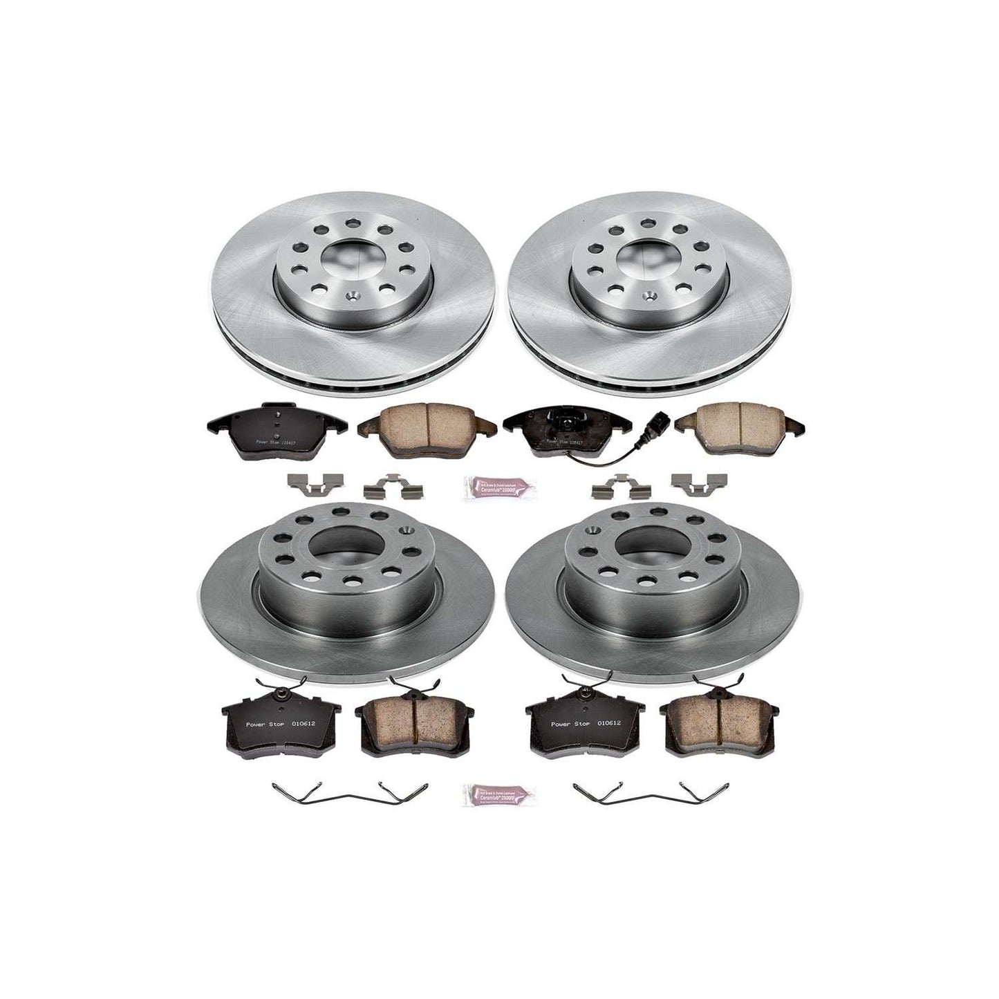 PowerStop Power Stop 10-12 Audi A3 Front & Rear Autospecialty Brake Kit KOE5749