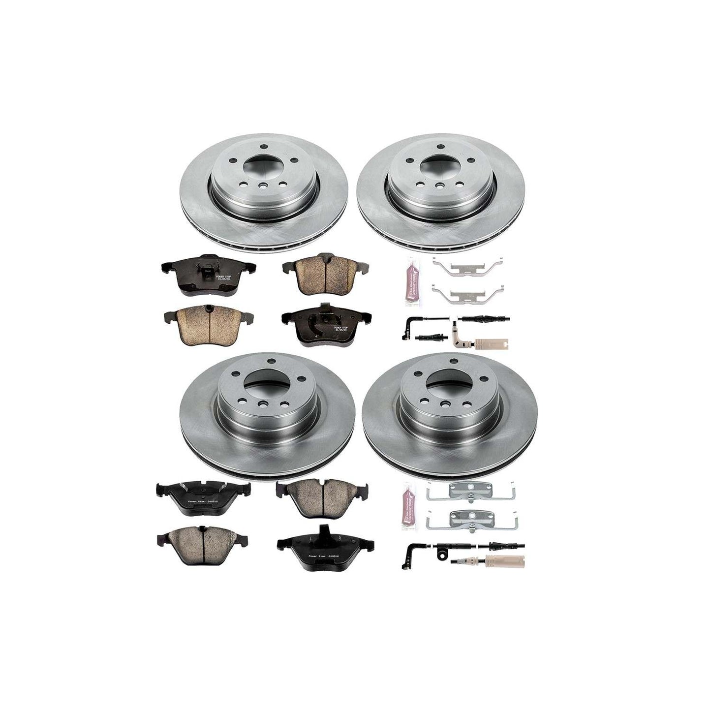 PowerStop Power Stop 06-07 BMW 525i Front & Rear Autospecialty Brake Kit KOE5765