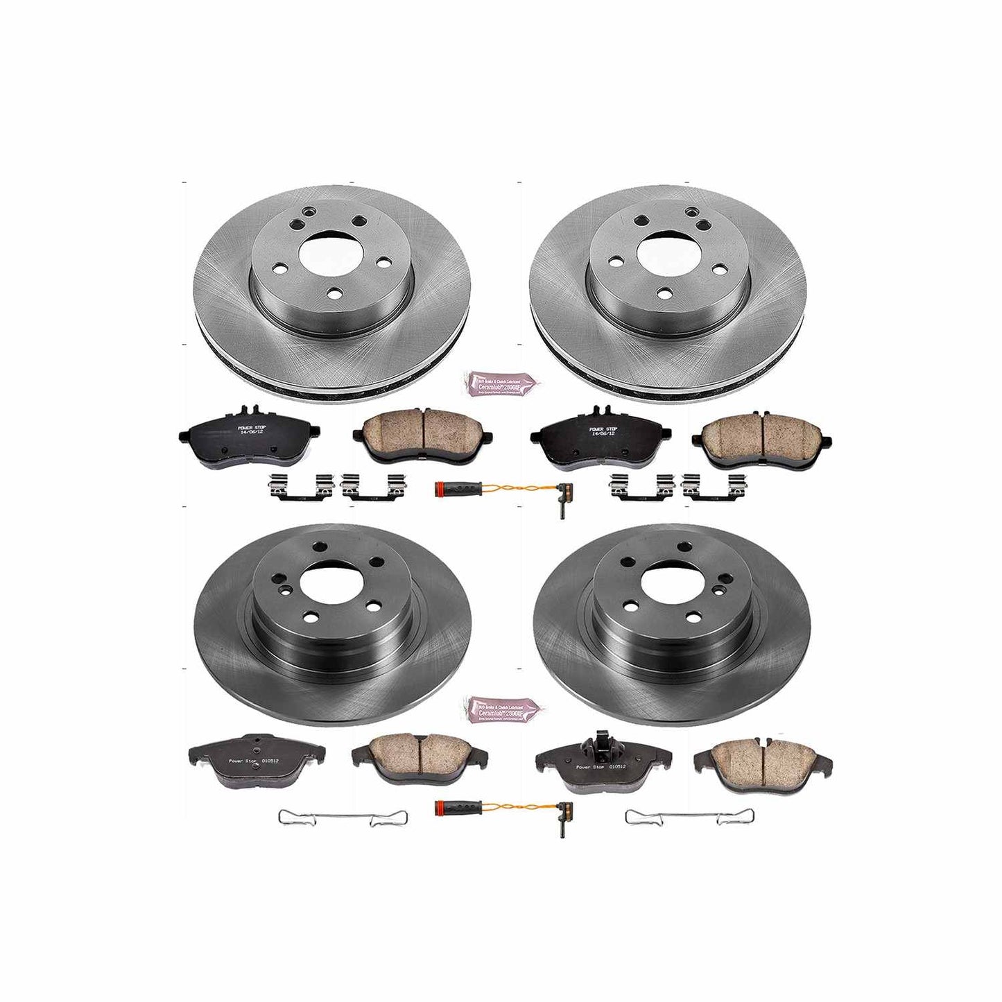 PowerStop Power Stop 12-15 Mercedes-Benz C250 Front & Rear Autospecialty Brake Kit KOE5791