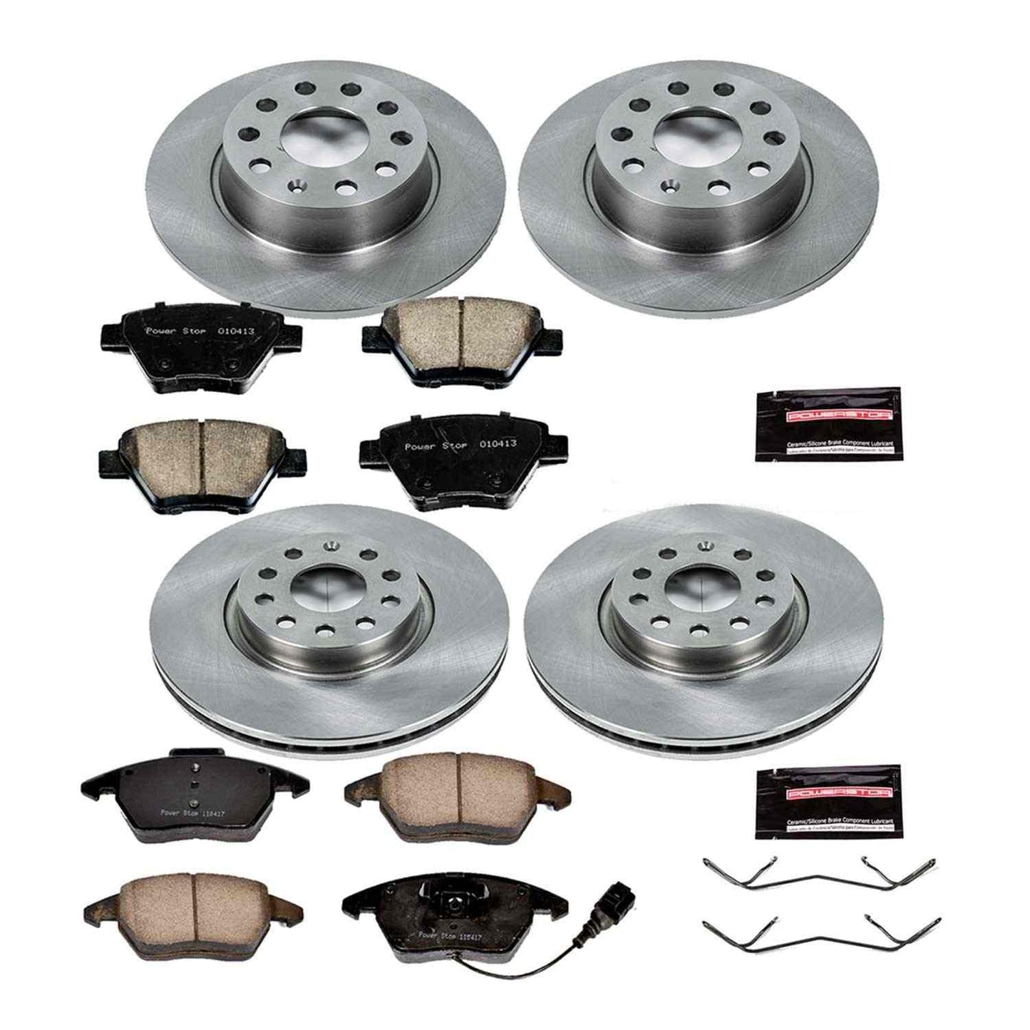 PowerStop Power Stop 10-12 Audi A3 Front & Rear Autospecialty Brake Kit KOE5801
