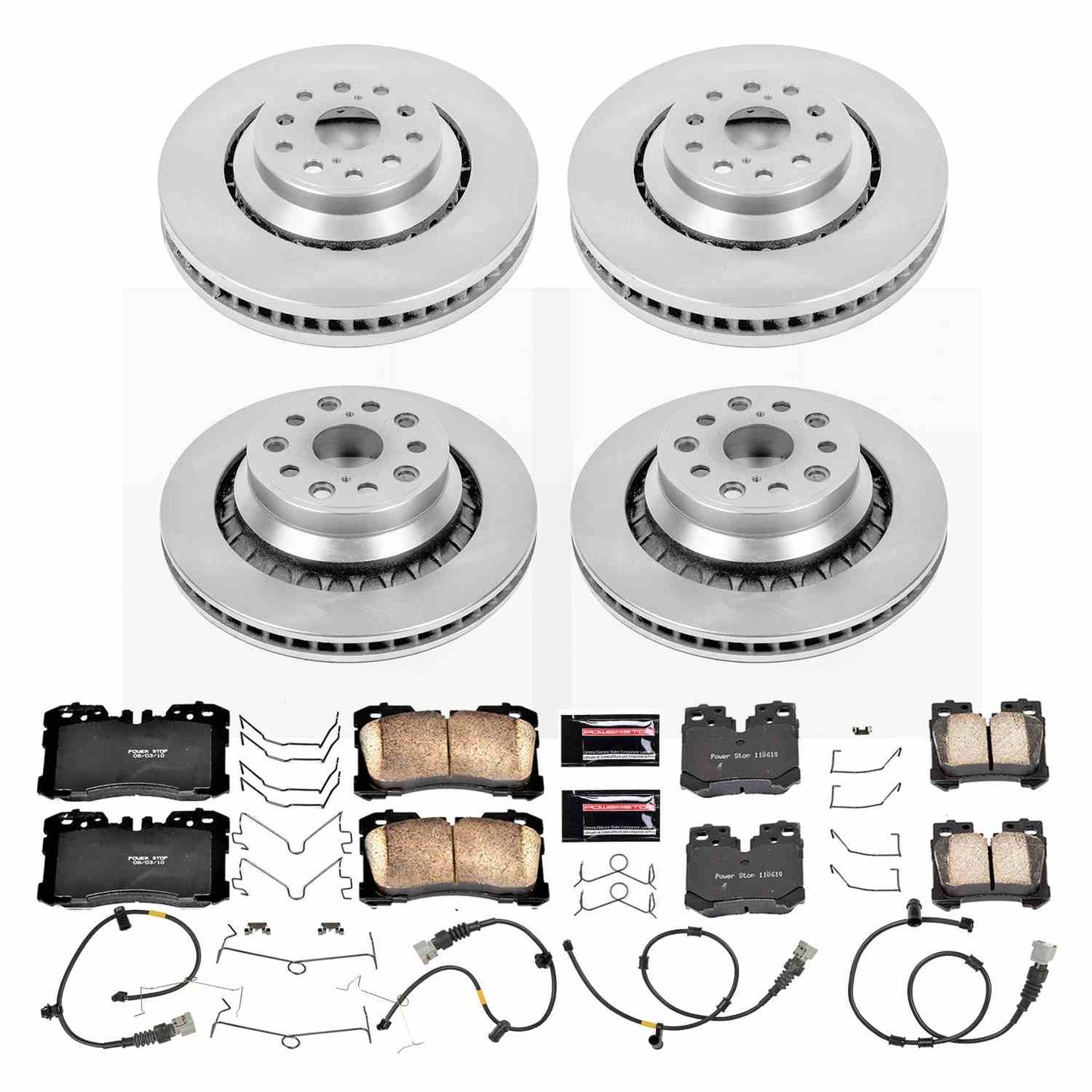 PowerStop Power Stop 10-17 Lexus LS460 Front & Rear Autospecialty Brake Kit KOE5827