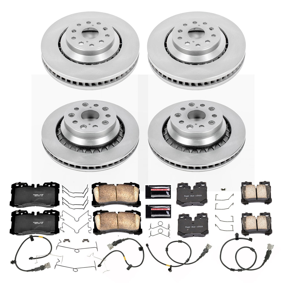 PowerStop Power Stop 10-17 Lexus LS460 Front & Rear Autospecialty Brake Kit KOE5827