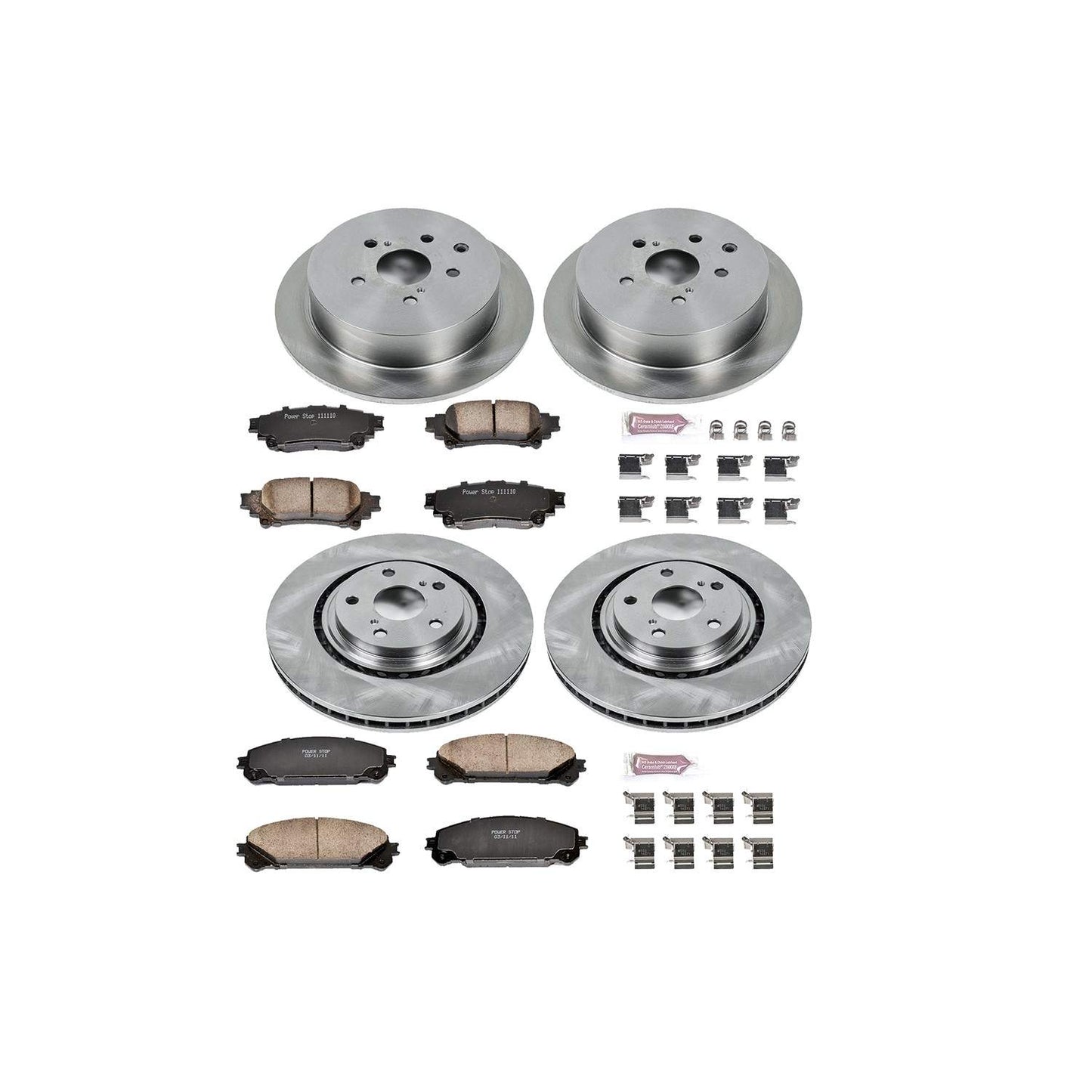 PowerStop Power Stop 10-15 Lexus RX350 Front & Rear Autospecialty Brake Kit KOE5828