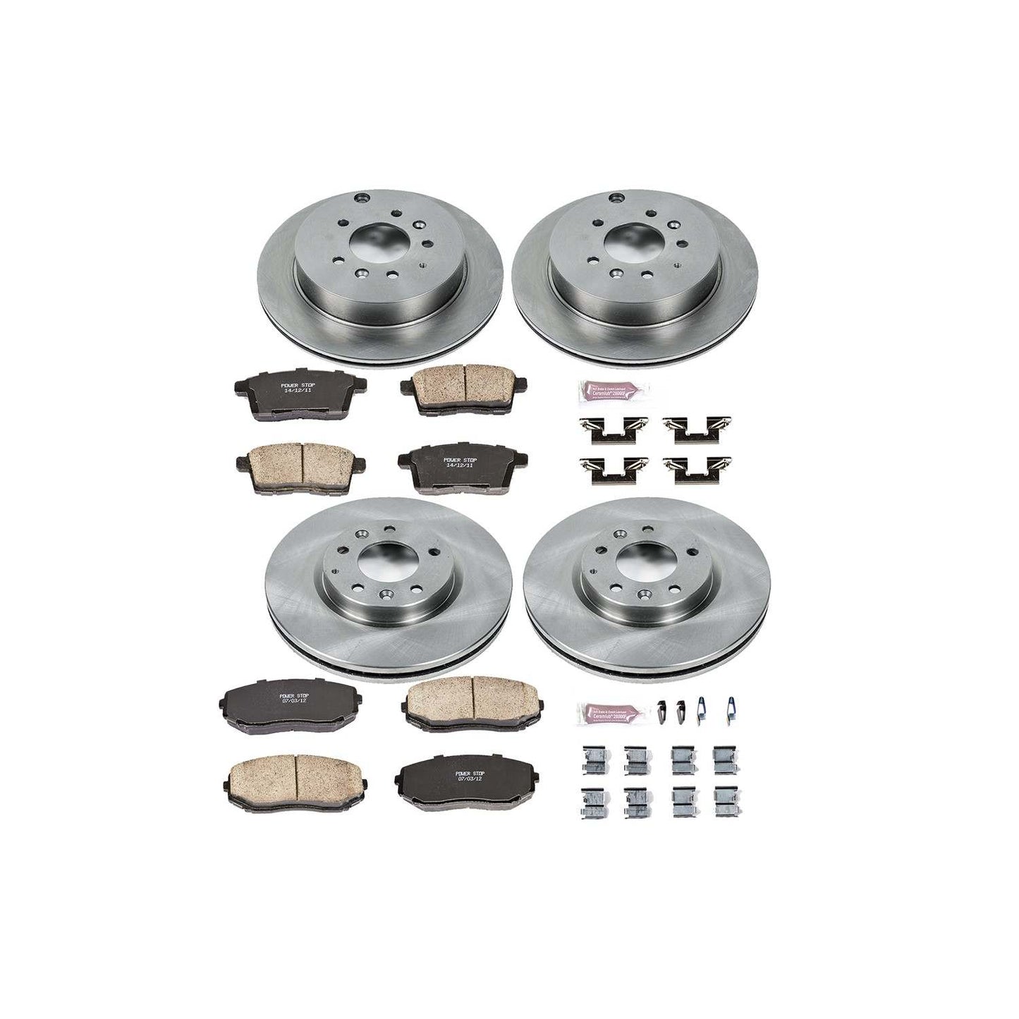 PowerStop Power Stop 07-12 Mazda CX-7 Front & Rear Autospecialty Brake Kit KOE5829