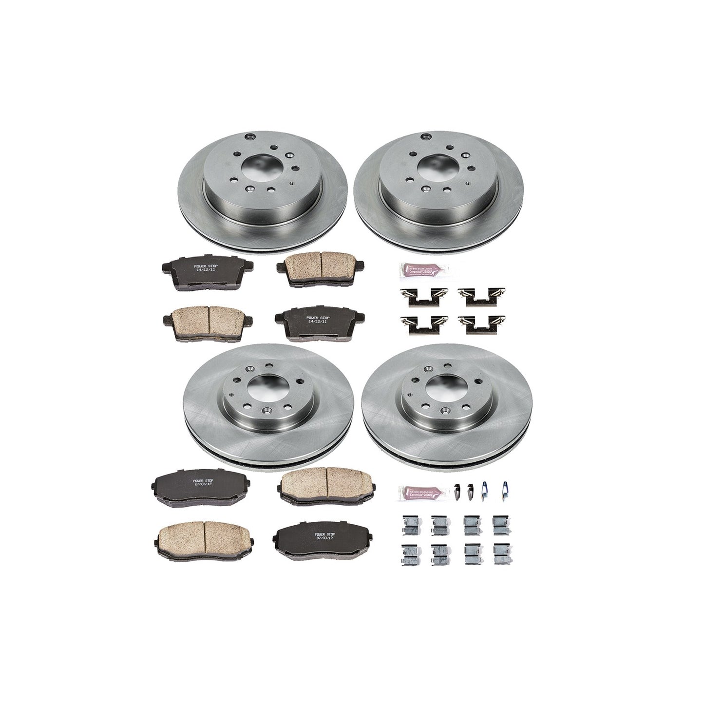 PowerStop Power Stop 07-12 Mazda CX-7 Front & Rear Autospecialty Brake Kit KOE5829