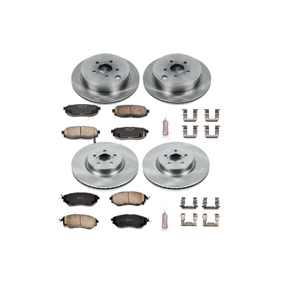 PowerStop Power Stop 10-14 Subaru Legacy Front & Rear Autospecialty Brake Kit KOE5830