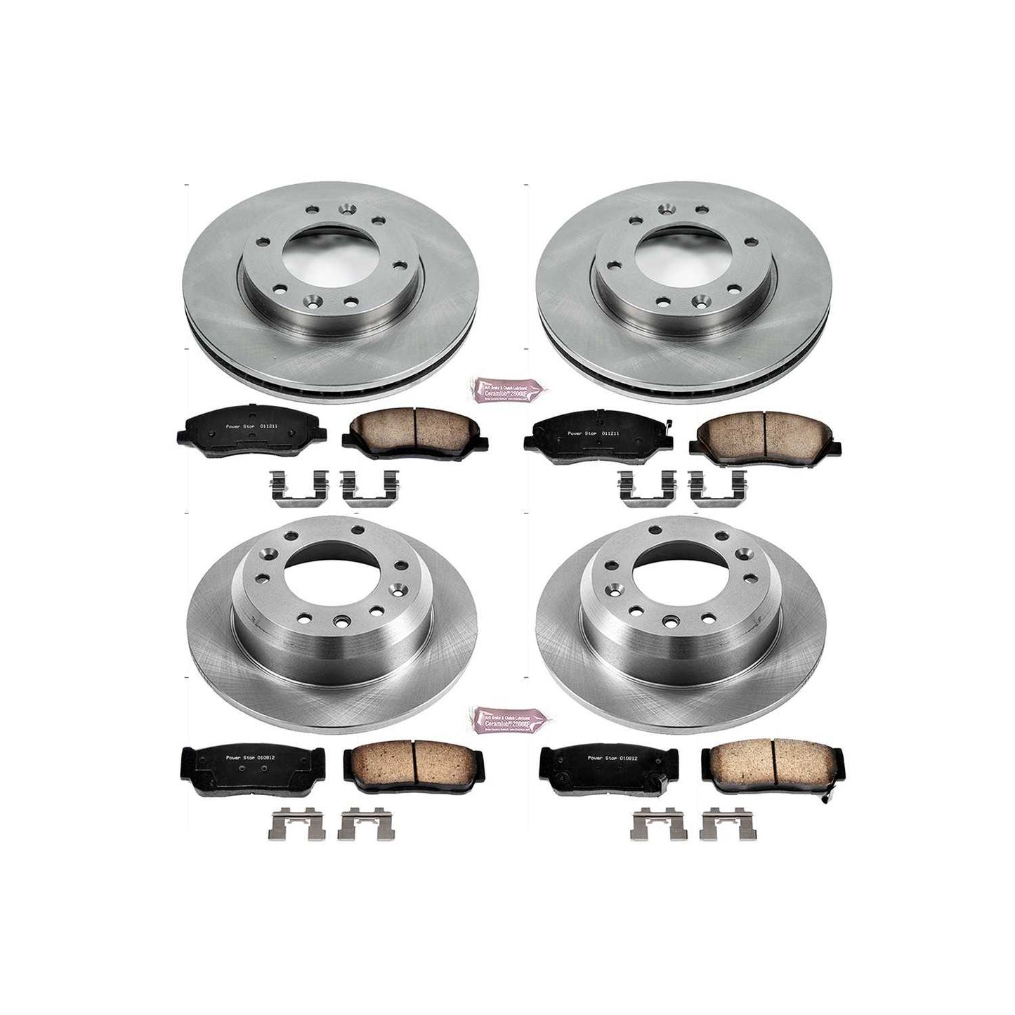 PowerStop Power Stop 2007 Hyundai Entourage Front & Rear Autospecialty Brake Kit KOE5832