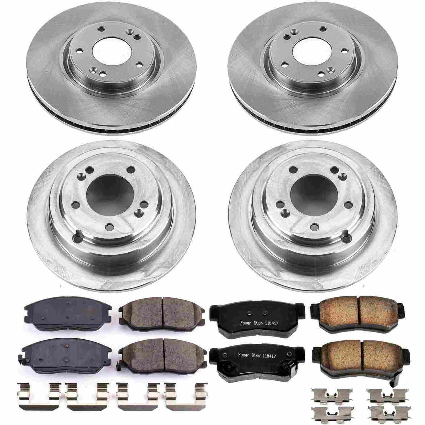 PowerStop Power Stop 04-06 Kia Amanti Front & Rear Autospecialty Brake Kit KOE5833